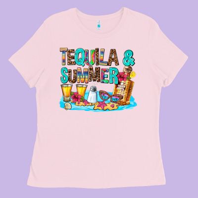 Tequila And Summmer Ladies Tee Designed By Adodesignshop