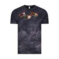 Cloud Black hohoho christmas cows Vintage Tee - RanaPortraitStore
