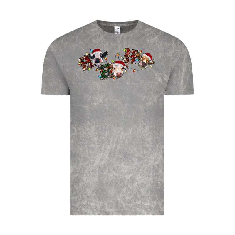 Hohoho Christmas Cows Vintage Tee by RanaPortraitStore | Teevron