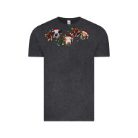 Vintage Black hohoho christmas cows Vintage Tee - RanaPortraitStore