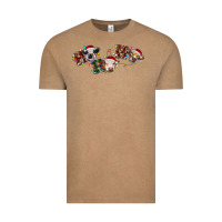 Vintage Coffee hohoho christmas cows Vintage Tee - RanaPortraitStore