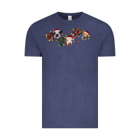 Vintage Denim hohoho christmas cows Vintage Tee - RanaPortraitStore