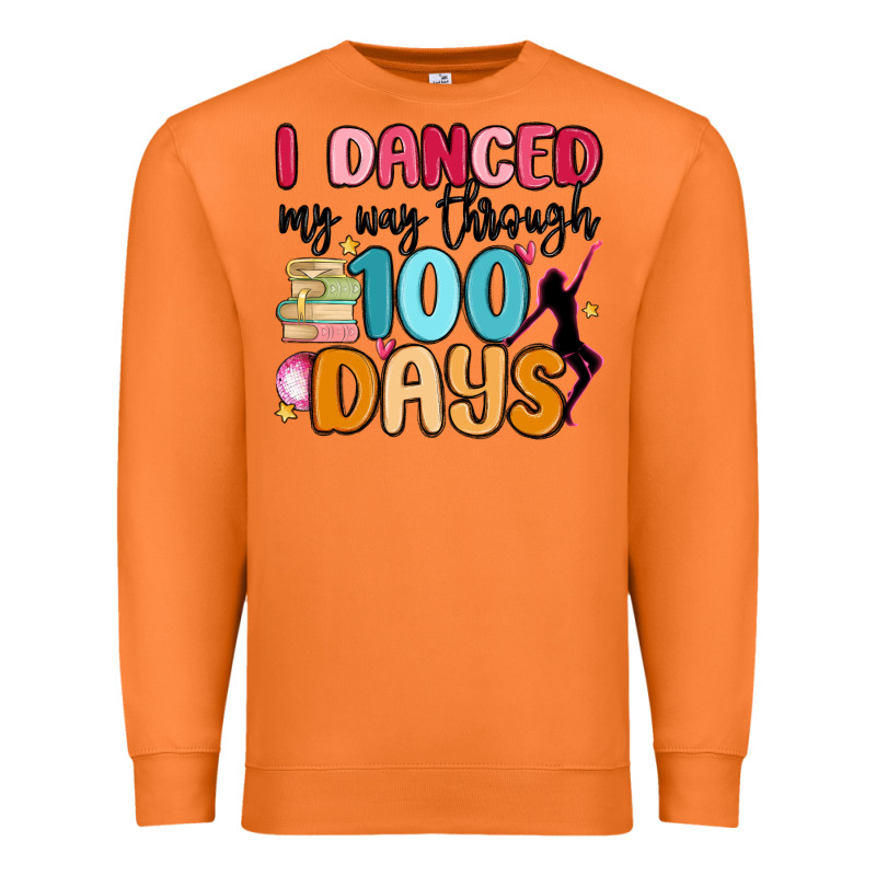 I Danced My Way Through 100 Days Premium Sweatshirt by MaliasSmallBusiness | Teevron