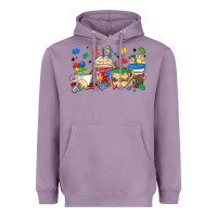 Lavender autism awareness day coffee cups Heavyweight Hoodie - MaliasSmallBusiness