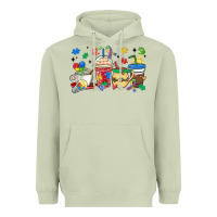 Autism Awareness Day Coffee Cups Heavyweight Hoodie | Teevron