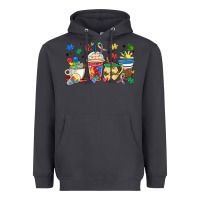 Smoke autism awareness day coffee cups Heavyweight Hoodie - MaliasSmallBusiness