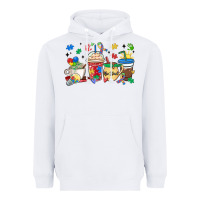 White autism awareness day coffee cups Heavyweight Hoodie - MaliasSmallBusiness