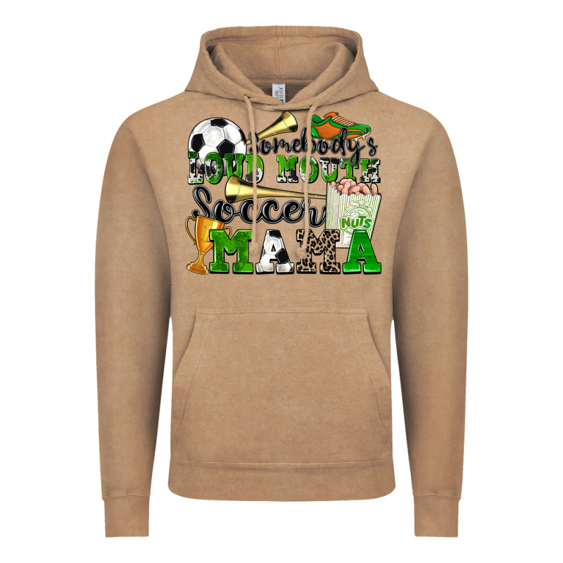 Somebody's Loud Mouth Soccer Mama Vintage Hoodie by Zillion Design Studio | Teevron