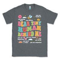 Charcoal Heather customized teacher dear tiny human behind me back Classic Tee - JahusDesignShop