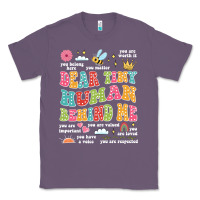 Lavender customized teacher dear tiny human behind me back Classic Tee - JahusDesignShop