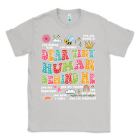 Moon Dust customized teacher dear tiny human behind me back Classic Tee - JahusDesignShop