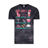 Cloud Black god says i am Vintage Tee - texasbilliewilder