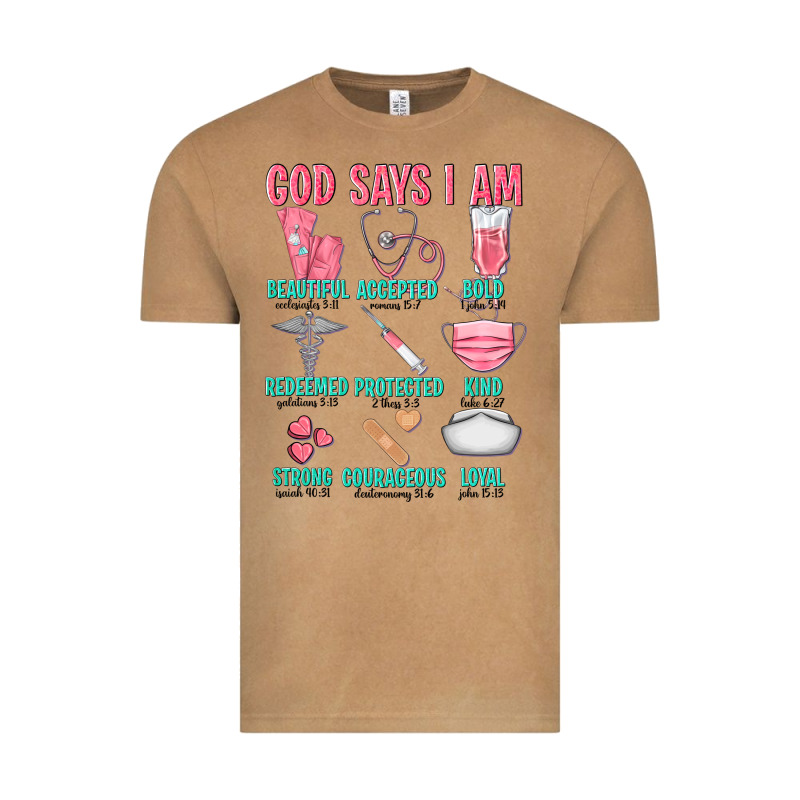 God Says I Am Vintage Tee by texasbilliewilder | Teevron