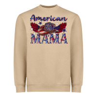Mushroom American mama with cowboy Heavyweight Sweatshirt - texasbilliewilder