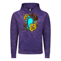Cloud Purple western turquoise gemstone Vintage Hoodie - Zillion Design Studio