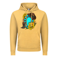 Vintage Mustard western turquoise gemstone Vintage Hoodie - Zillion Design Studio