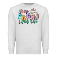 Oatmeal Heather some bunny loves you easter Premium Sweatshirt - MaliasSmallBusiness