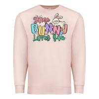 Pale Pink some bunny loves you easter Premium Sweatshirt - MaliasSmallBusiness