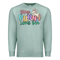 Seafoam some bunny loves you easter Premium Sweatshirt - MaliasSmallBusiness