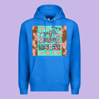 Wife Mom Nurse Tumbler Premium Hoodie Designed By Bundleandbundleshop
