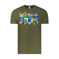 Vintage Olive down syndrome coffee cups Vintage Tee - Zillion Design Studio