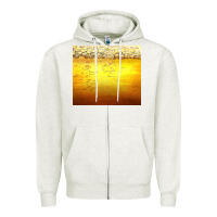 Oatmeal Heather beer bubble Zipper Hoodie - AdoDesignShop