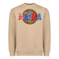 Mushroom American mama with lightning bolt Heavyweight Sweatshirt - texasbilliewilder