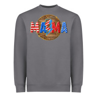 Storm American mama with lightning bolt Heavyweight Sweatshirt - texasbilliewilder