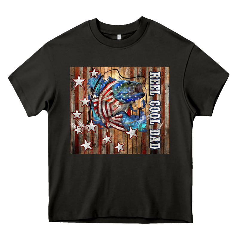 Western Reel Cool Dad American Heavy Core Tee by LillyAllenDesigns | Teevron
