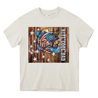 Cream Western Reel Cool Dad American Heavy Core Tee - LillyAllenDesigns