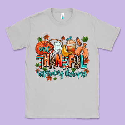 One Thankful Respiratory Therapist Classic Tee Designed By Adodesignshop
