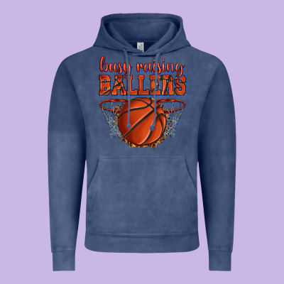 Busy Raising Ballers Basketball Vintage Hoodie Designed By Texasbilliewilder