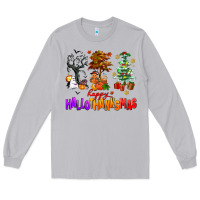 Moon Dust happy hallothanksmas trees Long Sleeve Tee - AdoDesignShop