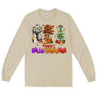 Mushroom happy hallothanksmas trees Long Sleeve Tee - AdoDesignShop