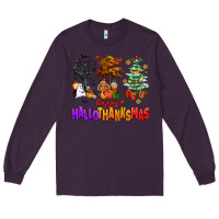 Plum happy hallothanksmas trees Long Sleeve Tee - AdoDesignShop