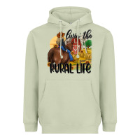 Matcha livin the rural life Heavyweight Hoodie - MaliasSmallBusiness