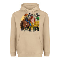 Mushroom livin the rural life Heavyweight Hoodie - MaliasSmallBusiness