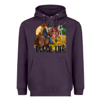 Plum livin the rural life Heavyweight Hoodie - MaliasSmallBusiness
