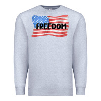 Heather Grey freedom usa Premium Sweatshirt - MaliasSmallBusiness