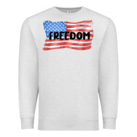 Oatmeal Heather freedom usa Premium Sweatshirt - MaliasSmallBusiness