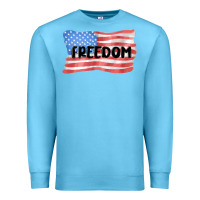 Ocean Blue freedom usa Premium Sweatshirt - MaliasSmallBusiness