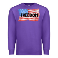 Purple freedom usa Premium Sweatshirt - MaliasSmallBusiness