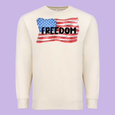 Freedom Usa Premium Sweatshirt Designed By Maliassmallbusiness