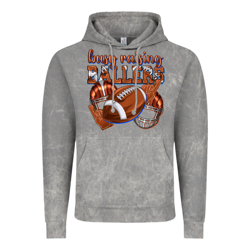 Busy Raising Ballers Football Vintage Hoodie by texasbilliewilder | Teevron