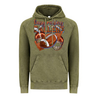 Vintage Olive busy raising ballers football Vintage Hoodie - texasbilliewilder