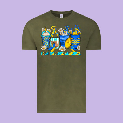 Down Syndrome Coffee Cups Vintage Tee Designed By Zillion Design Studio