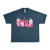 Midnight Navy breast cancer coffee cups Urban Heavy Tee - Zillion Design Studio