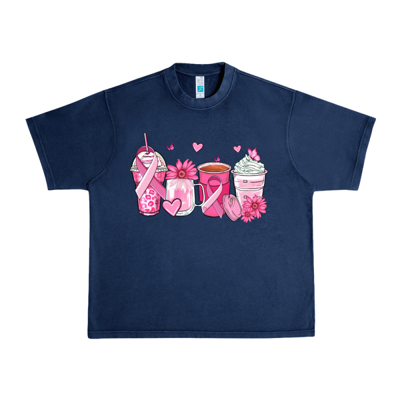 Breast Cancer Coffee Cups Urban Heavy Tee by Zillion Design Studio | Teevron