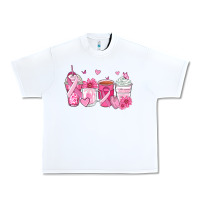 White breast cancer coffee cups Urban Heavy Tee - Zillion Design Studio
