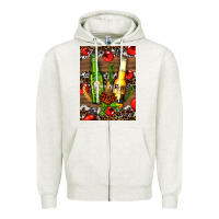 Beer Bottles With Wheat And Barley Zipper Hoodie | Teevron